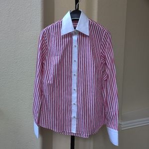 Edo Popken Edition Limited Pink & White Dress Shirt